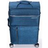 Тканевый чемодан с увеличением объема и съемными колесами JZRTravel, Синий, Размер S (ручная кладь) - изображение