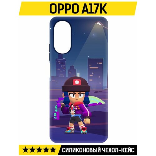 Чехол-накладка Krutoff Soft Case Brawl Stars - Героиня Биби для Oppo A17k черный чехол накладка krutoff soft case brawl stars героиня биби для xiaomi poco c40 черный