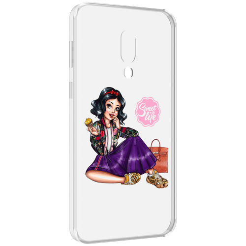 Чехол MyPads Сладкая-жизнь женский для Meizu 16 Plus / 16th Plus задняя-панель-накладка-бампер