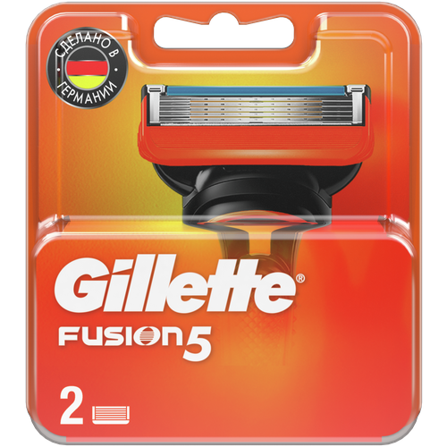Купить Сменные Кассеты Gillette Fusion5 Для Мужской Бритвы, 8 шт., с 5 лезвиями, c точным триммером для труднодоступных мест, оранжевый, пластик