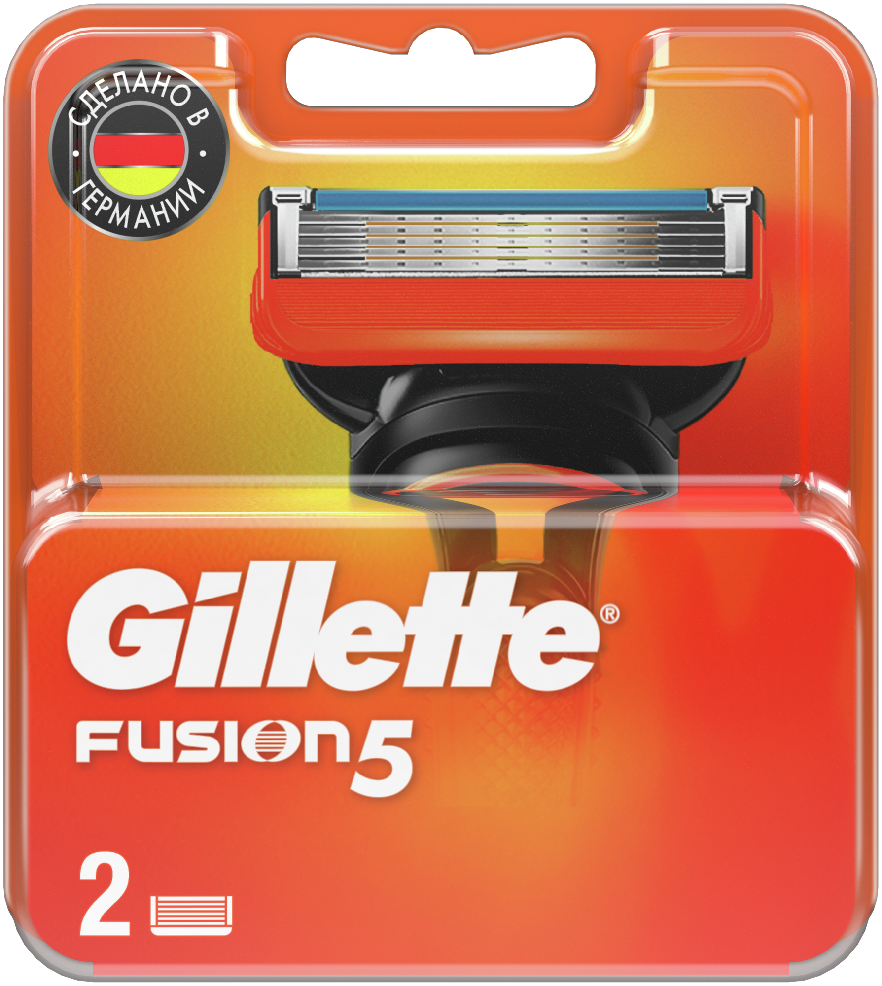 Сменные кассеты Gillette Fusion5, оранжевый — цены на Яндекс Маркете