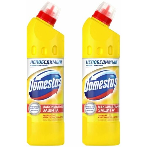 Domestos Средство для туалета "Лимонная свежесть", 2 шт по 500 мл