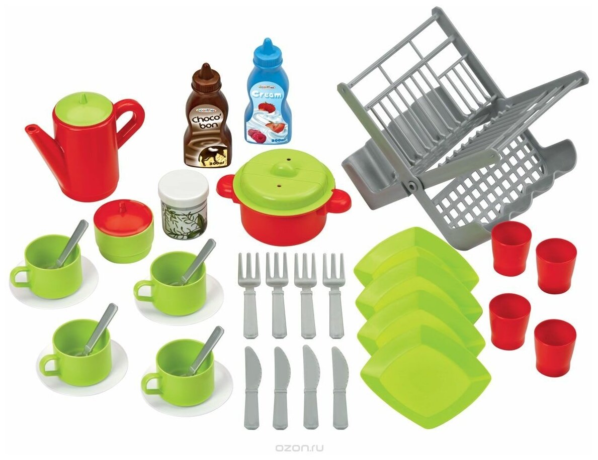 Игровой набор "Сушилка для посуды и посуда"