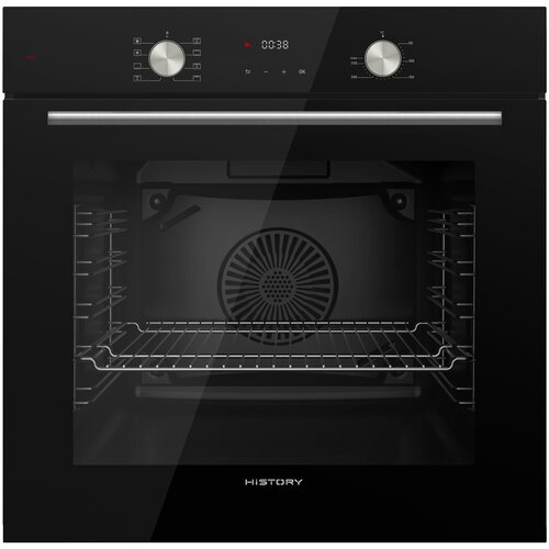 Электрический духовой шкаф HiSTORY OE778L.FBK, Черный кристалл