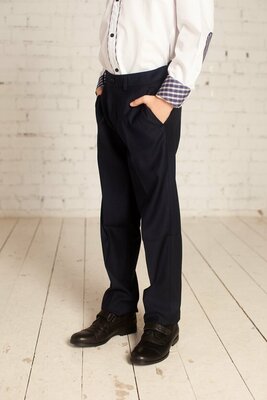 Школьные брюки , классический стиль, пояс на резинке, карманы, размер 14-15лет, синий — купить в интернет-магазине по низкой цене на Яндекс Маркете