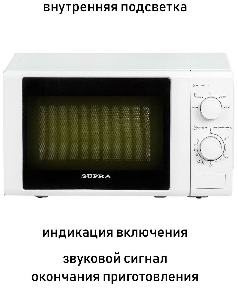 Микроволновая печь SUPRA 20MW66 - фотография № 2