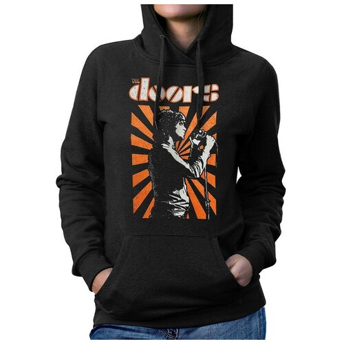 фото Толстовка / худи dream shirts the doors - джим моррисон женский черный 44 размер