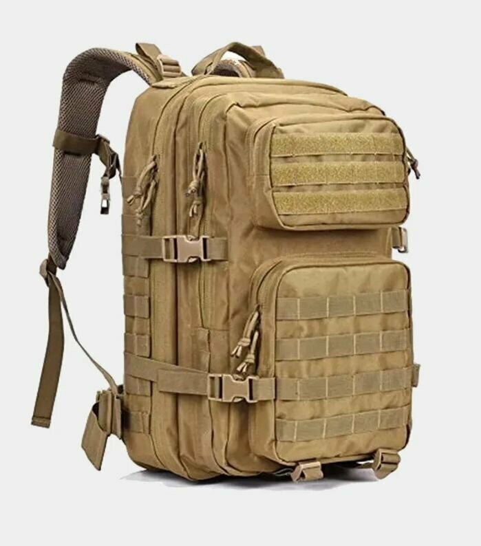 Рюкзак тактический военный молле водонепроницаемый 45л для охоты рыбалки походный туристический, армейский качественный рюкзак