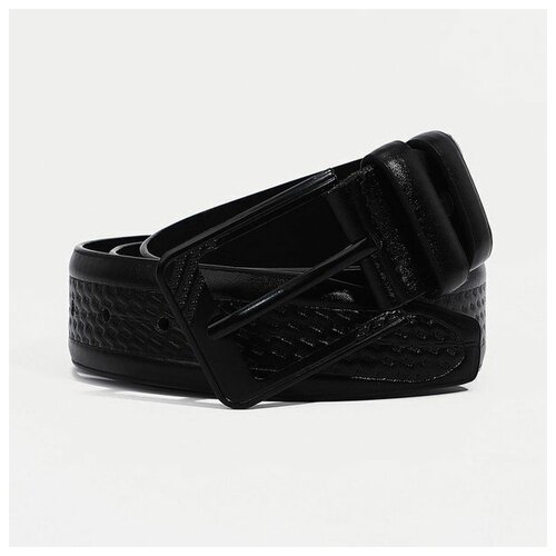 фото Ремень сима-ленд, размер 120, черный сима-лэнд