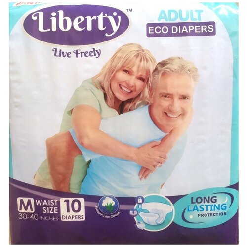 Подгузники для взрослых Liberty Eco Diapers, M-10шт