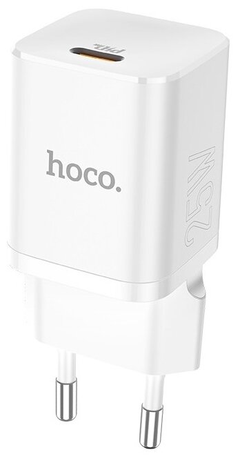 Сетевое зарядное устройство Hoco N19 Rigorous, 25 Вт, белый