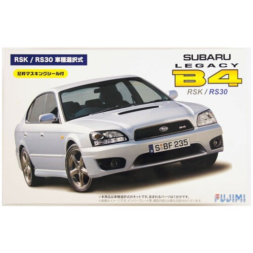 фото Subaru legacy b4 rsk/rs30 with window frame masking stickers модель для сборки, 1/24 fujimi