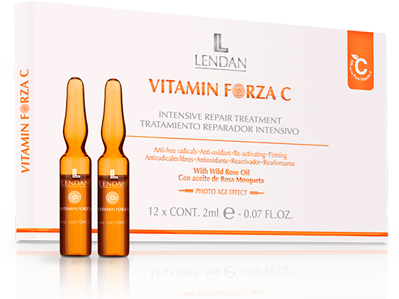 Lendan Интенсивно-восстанавливающая сыворотка для лица 12х2 мл - Vitamin Forza C