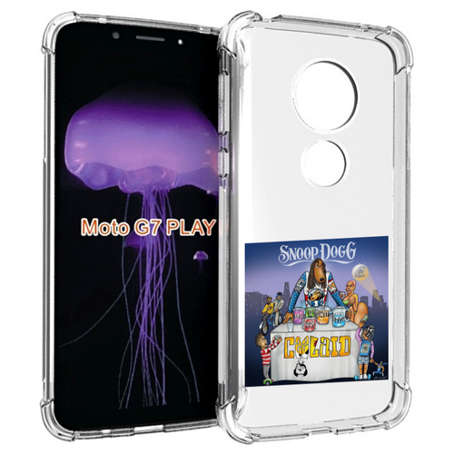 Чехол MyPads Snoop Dogg COOLAID для Motorola Moto G7 Play задняя-панель-накладка-бампер