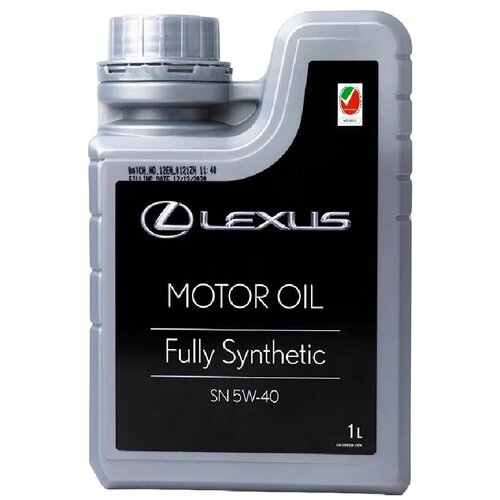 Масло моторное синтетическое Lexus Oil SN 5W40 24л (24 канистры по 1л)