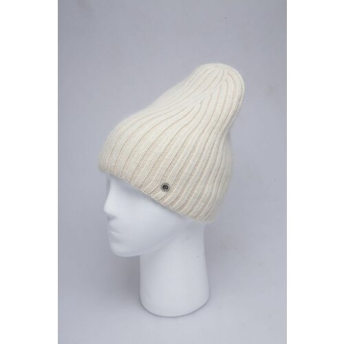 фото Шапка бини , размер универсальный, бежевый, белый нет бренда