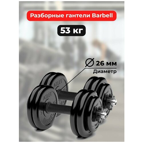 Гантели 26,5 кг - 2шт MB Barbell разборные