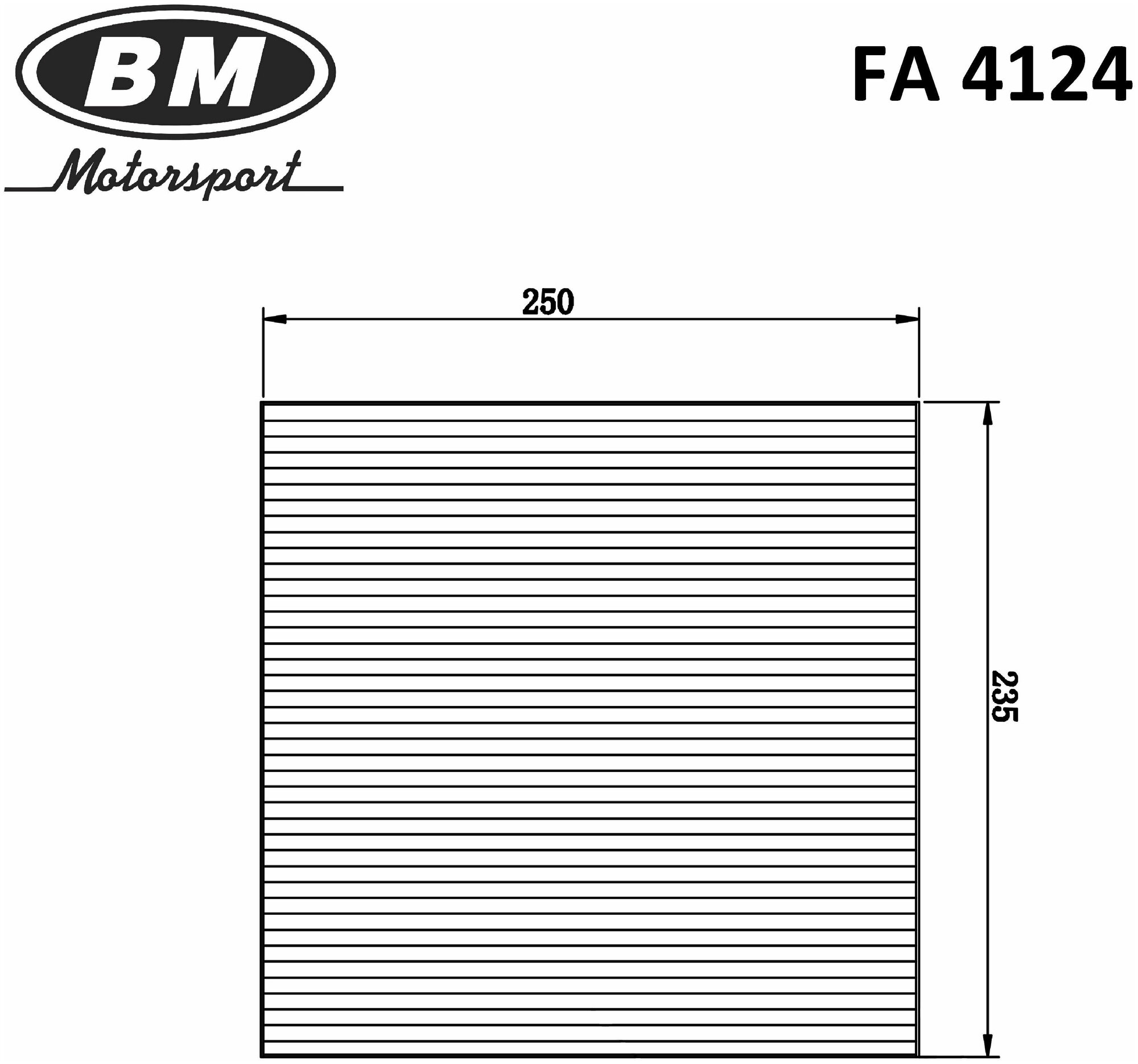 Фильтр салонный, BM FA4124