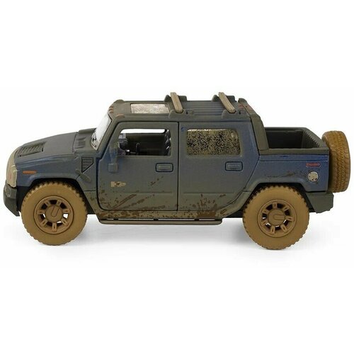 Машинка Serinity Toys Hummer Н2 грязный (5097DYKT) 1:40, 13 см, синий