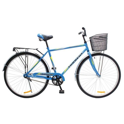 фото Велосипед torrent romantic + корзина, голубой