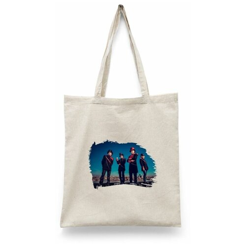 фото Сумка-шоппер унисекс каждому своё "пикник/рок-группа/шклярский" черная