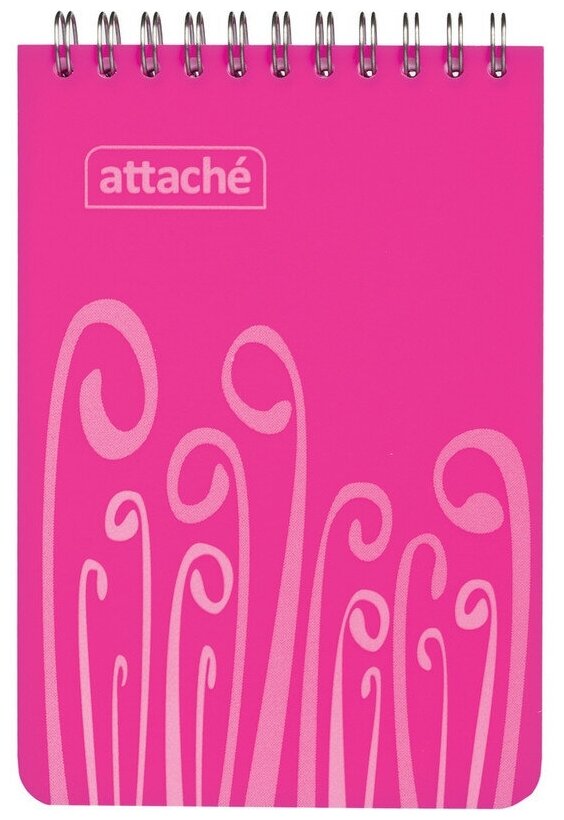 Блокнот Attache Fantasy А6 80 л. розовый в клетку спираль (105х165 мм) 309373