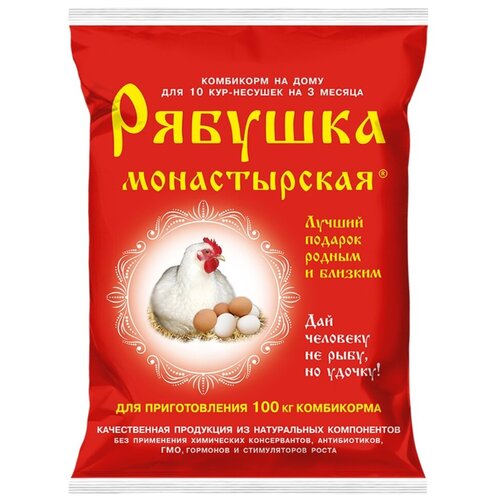 Премикс рябушка Монастырская для сельскохозяйственной птицы 500гр , 4 упаковки