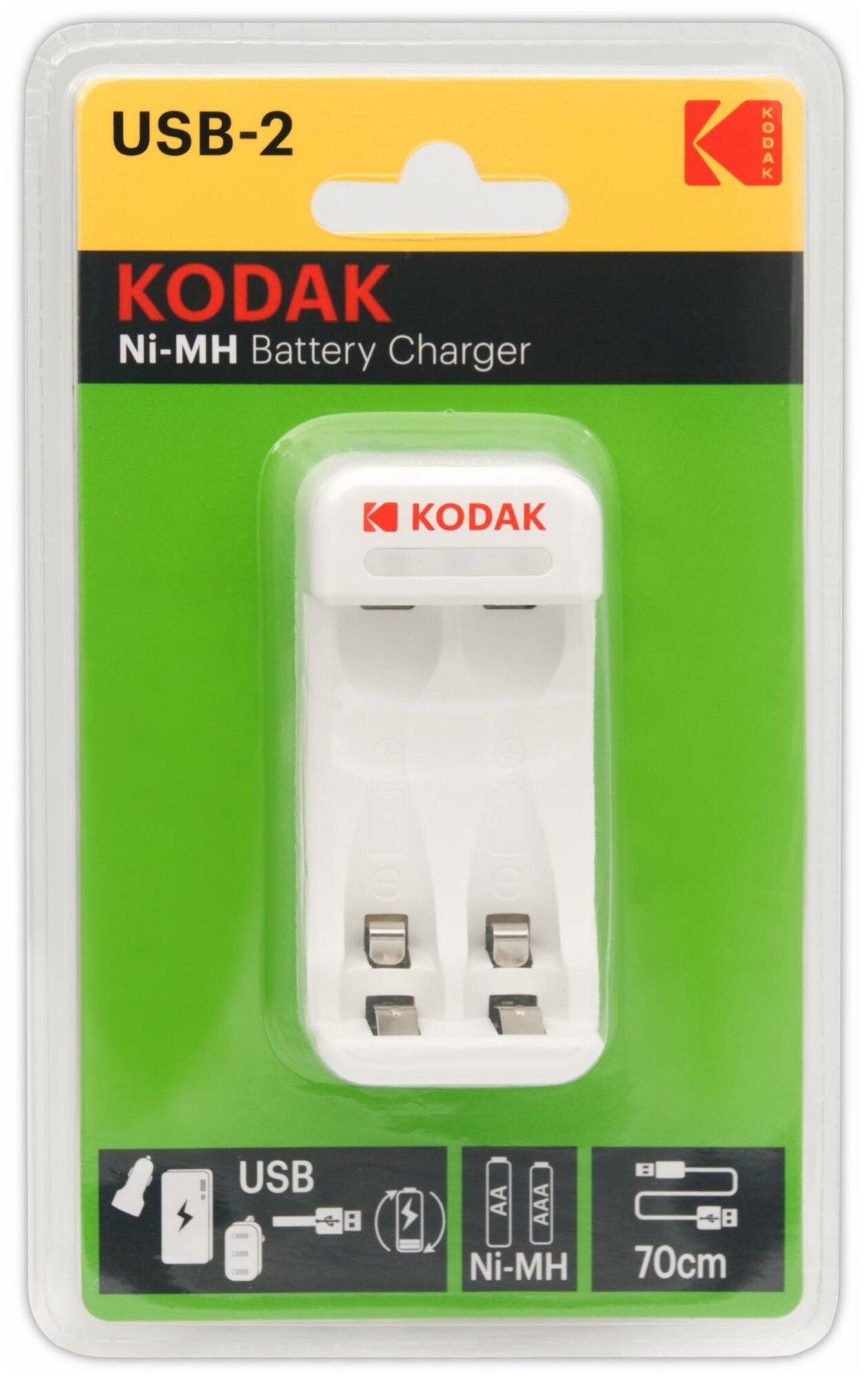 Зарядное устройство KODAK C8001B USB [K2AA/AAA]
