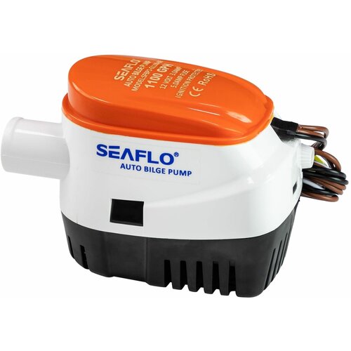 лодочный водяной насос seaflo узкий горизонтальный автоматический откачивающий насос для яхты индукционный дренаж 12 в 24 в постоянного тока Помпа осушительная 12 В, 1100GPH (4163,5 л/час), автоматическая, SeaFlo SFBP1G110006