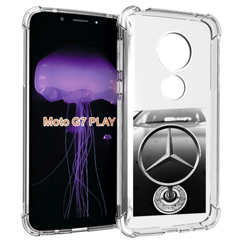 Чехол MyPads мерседес mercedes 6 мужской для Motorola Moto G7 Play задняя-панель-накладка-бампер