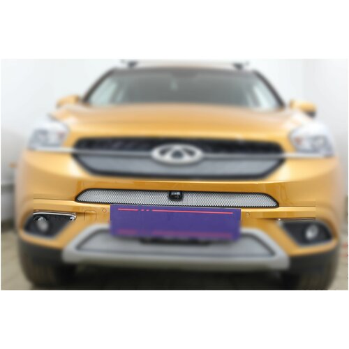 Защита радиатора STANDART, Chery - Tiggo 7 I 2016-2020 chrome середина