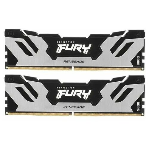 Модуль памяти Kingston 32GB 2x16GB DDR5 6000 DIMM FURY Renegade Silver XMP Gaming Memory KF560C32RSK2-32 Non-ECC CL32 135V 1RX8 1860000₽