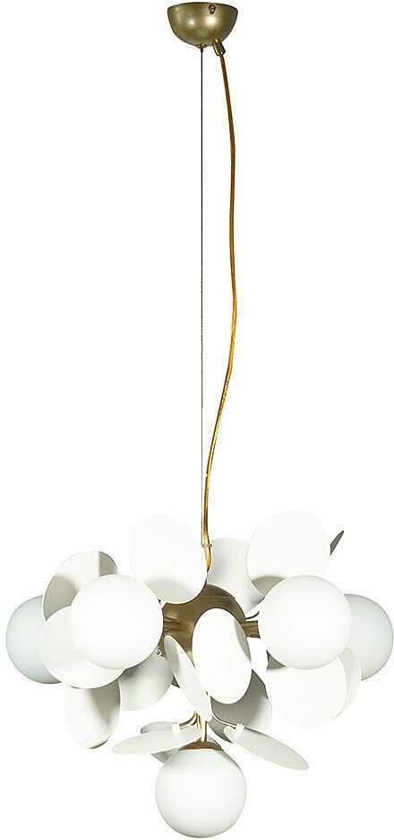 Подвесная люстра Loft It Matisse 10008/6 white, G9, 30Вт, кол-во ламп:6шт, Золото