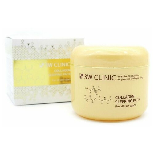 Укрепляющая ночная маска с коллагеном 3W CLINIC Collagen Sleeping Pack 100ml