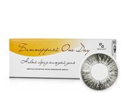 Цветные контактные линзы Офтальмикс Batterfly One Day Gray (жемчужно-серый) R8.6. -4.0D (2шт.)