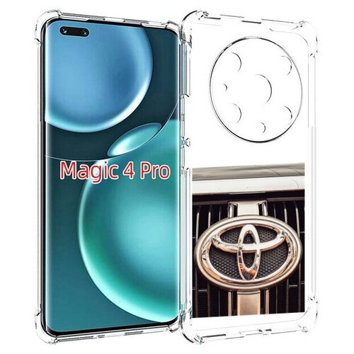 Чехол MyPads toyota тойота 3 для Honor Magic4 Pro / Magic4 Ultimate задняя-панель-накладка-бампер