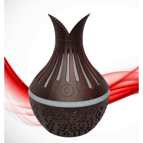 Ультразвуковой увлажнитель воздуха аромалампа для масел аромадиффузор LED светильник ночник для дома Коричневый 189000₽