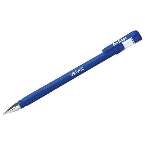 Ручка гелевая синяя 05мм Velvet 243044 Berlingo