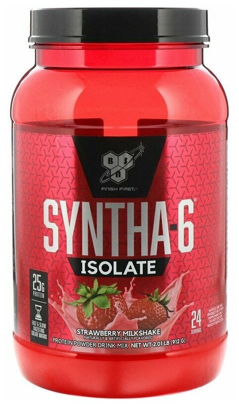 Протеин BSN Syntha-6 Isolate (912 г) Клубничный Молочный Коктейль