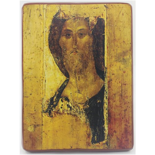 Православная Икона Спас Звенигородский, деревянная иконная доска, левкас, ручная работа(Art.1150С)