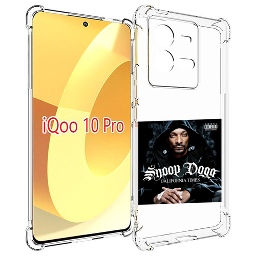 Чехол MyPads Snoop Dogg CALIFORNIA TIMES для Vivo iQOO 10 Pro задняя-панель-накладка-бампер