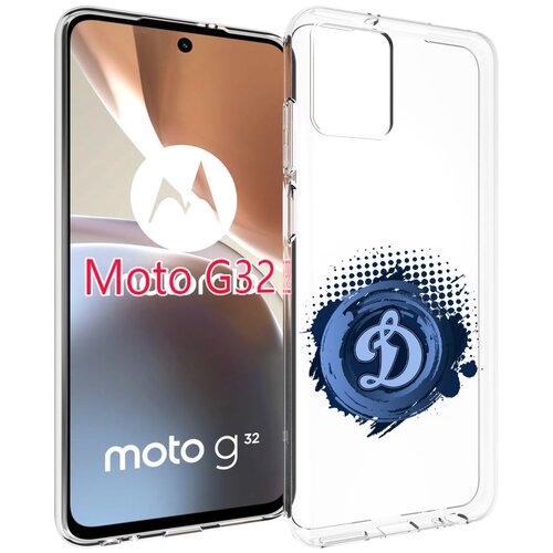 Чехол MyPads хк динамо москва мужской для Motorola Moto G32 задняя-панель-накладка-бампер