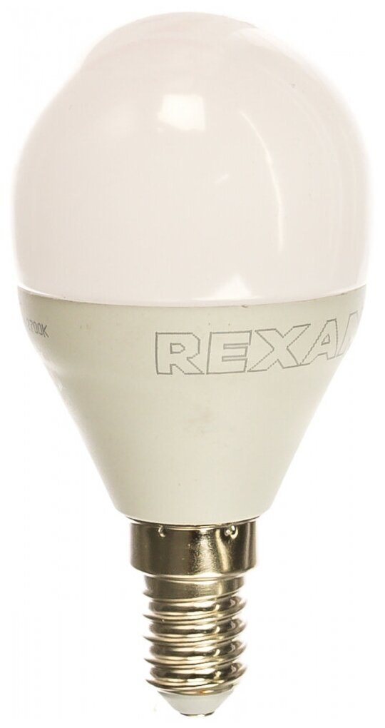 Лампа светодиодная REXANT 604-041, E14, G45, 11.5 Вт, 2700 К - фотография № 8