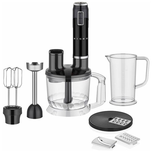 Блендер погружной SINBO SHB 3178 1000В 4в1 электрический миксер кухонный Измельчитель Шинковка Терка 269000₽