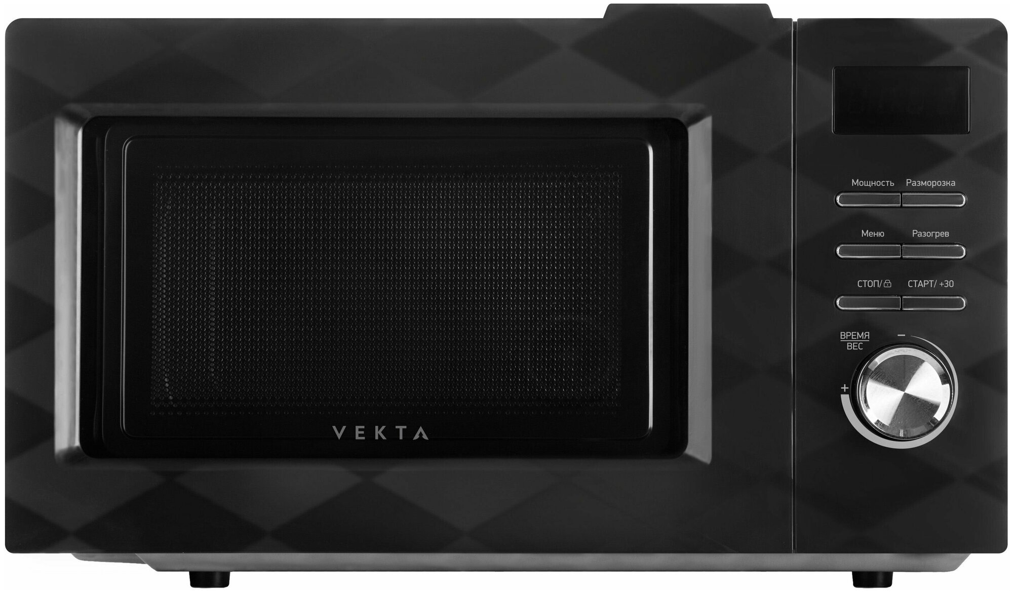 99019915652 Микроволновая печь Vekta TS720FTB черный - фотография № 1