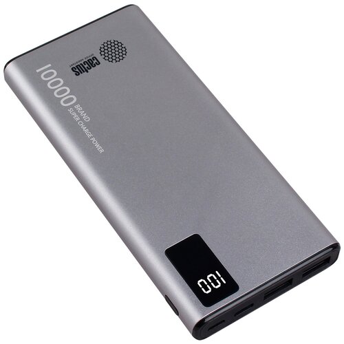 Power bank CACTUS Мобильный аккумулятор Cactus CS-PBFSLT-10000 10000mAh 3A 2xUSB серый