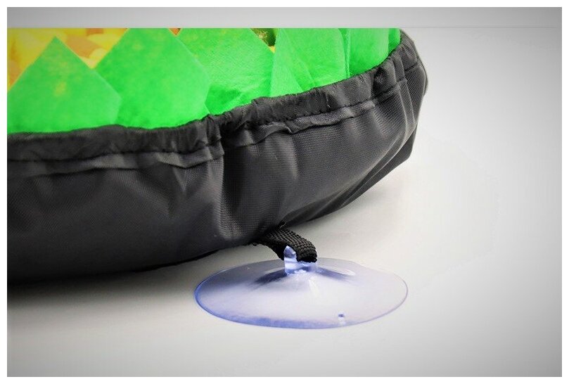 Нюхательный лизательный мяч поисковый коврик для еды интерактивная развивающая мягкая игрушка кормушка для дрессировки собак мелких крупных пород, желтый - фотография № 7