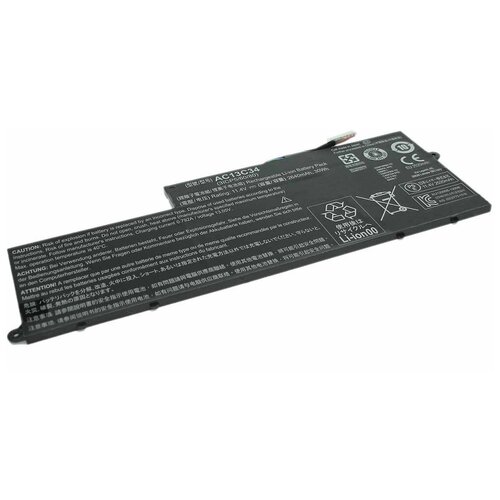 Аккумуляторная батарея для ноутбука Acer Aspire E3-112 11.4V 2640mAh 30Wh AC13C34