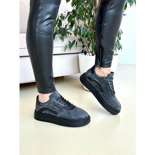 фото Кеды john richardo, полнота 6, размер 36, серый, черный