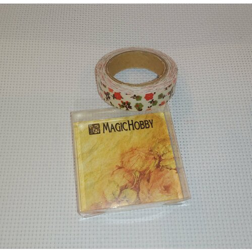 Ткань на клеевой основе (скотч) для творческих работ (1,5см)